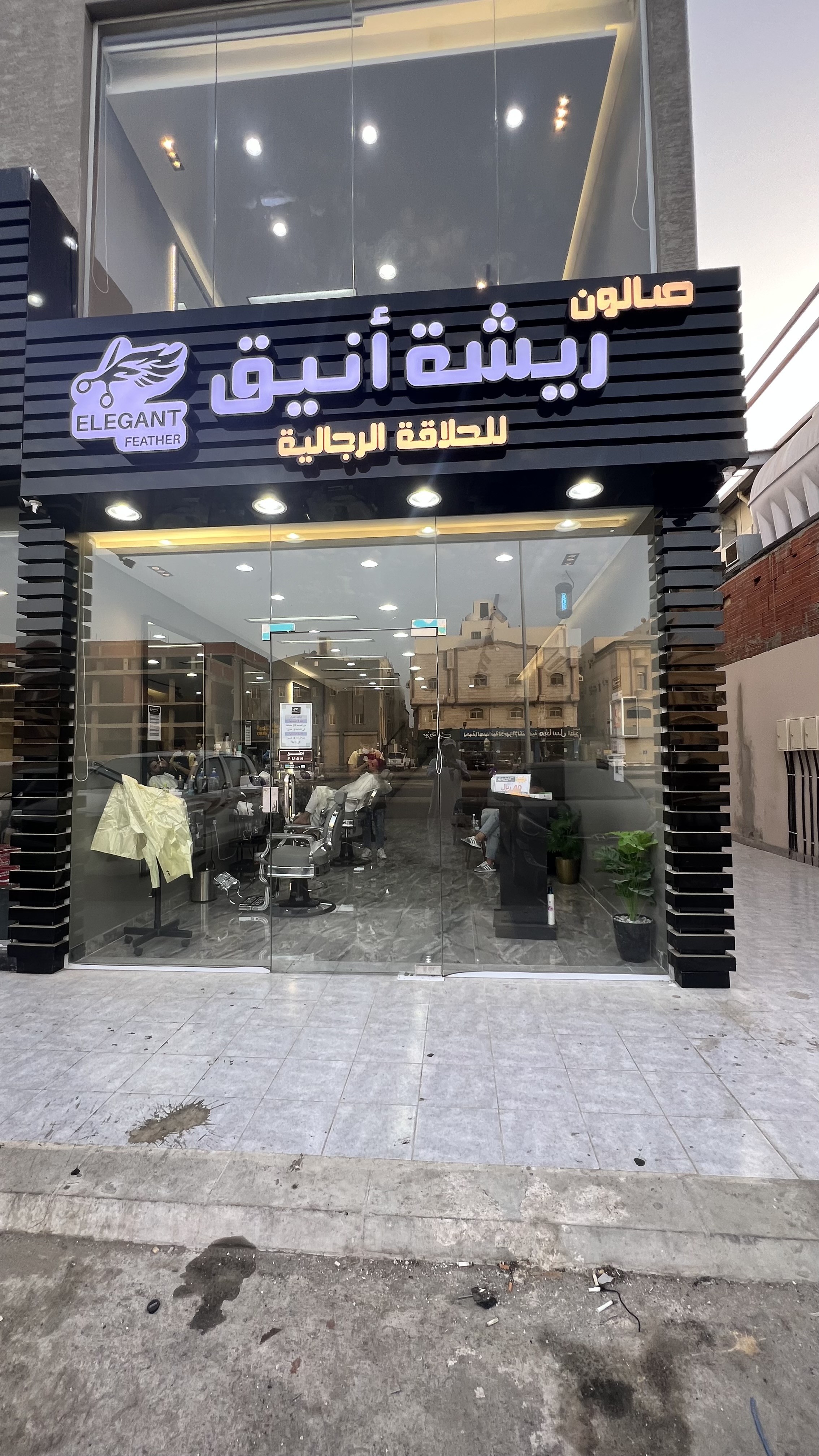صالون ريشة أنيق